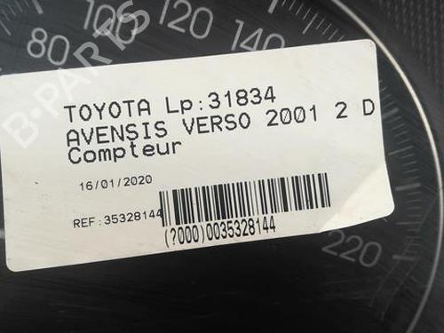 Used Instrument cluster TOYOTA AVENSIS VERSO (_M2_) 2.0 D (CLM20_, CLM20R) (116 hp) 21798287
