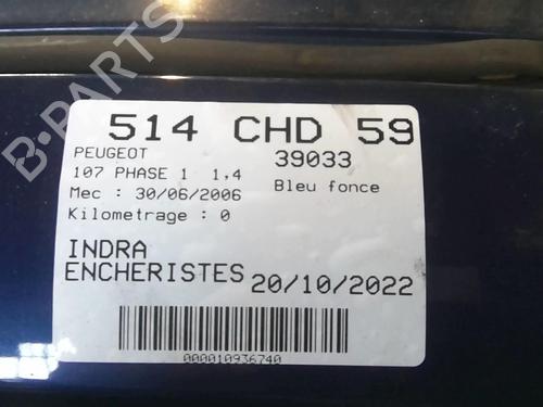 Front left window mechanism PEUGEOT 107 (PM_, PN_) 1.4 HDi | BP20363930C22 