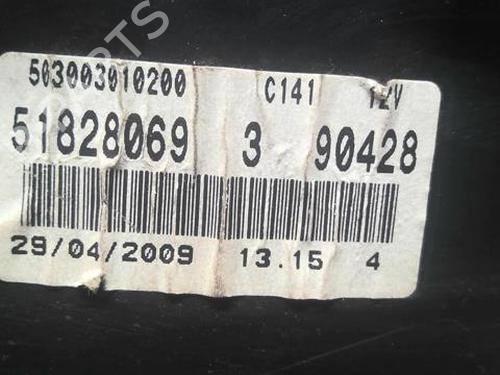 Used Instrument cluster FIAT GRANDE PUNTO (199_) 1.2 (65 hp) 21798278
