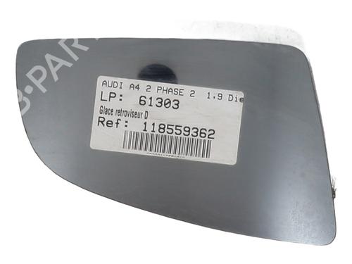 Used Right mirror glass AUDI A4 B7 (8EC) 1.9 TDI (116 hp) 31655234