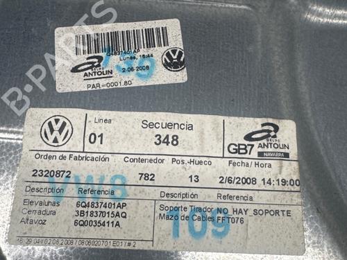 Used Front left window mechanism Front left window mechanism VW POLO IV (9N_, 9A_) 1.4 TDI (70 hp) 36150503 36150503