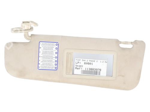 Used Left sun visor FIAT 500 (312_) 1.2 (312AXA1A) (69 hp) 29758606