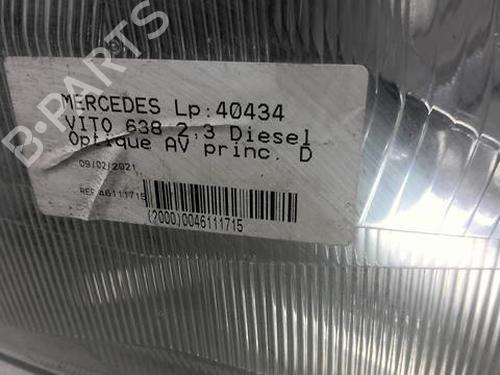 Right headlight MERCEDES-BENZ VITO Van (W638) 110 D 2.3 (638.074, 638.078) | BP22002722C29 