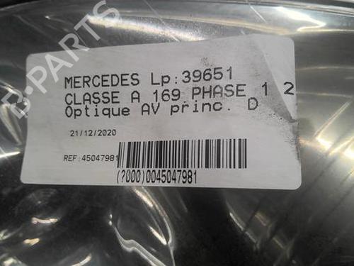 Right headlight MERCEDES-BENZ A-CLASS (W169) A 180 CDI (169.007, 169.307) | BP22002582C29 