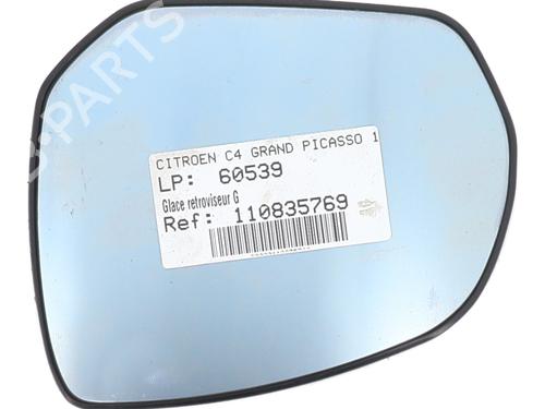 Used Left mirror glass CITROËN C4 Grand Picasso I (UA_) 2.0 HDi 150 (150 hp) 28570637