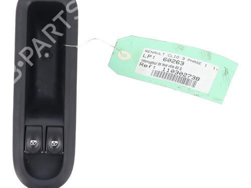 Used Left front window switch Left front window switch RENAULT CLIO III (BR0/1, CR0/1) 1.2 16V (BR02, BR0J, BR11, CR02, CR0J, CR11) (75 hp) 28005797 28005797