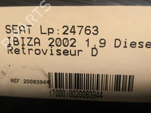 Used Right mirror SEAT IBIZA III (6L1) 1.9 SDI (64 hp) 21999441
