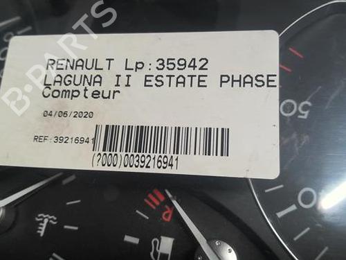 Instrument cluster RENAULT LAGUNA II Grandtour (KG0/1_) 2.2 dCi (KG0F) | BP21595173C47 