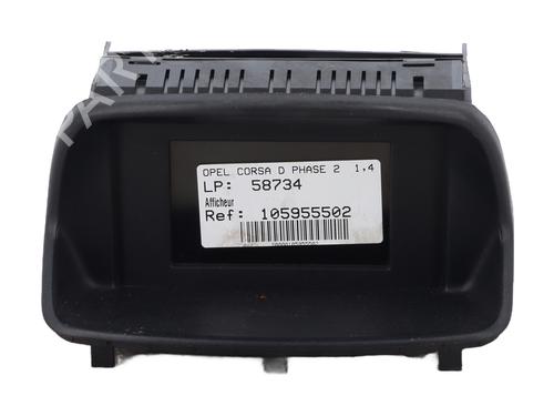 Used Display monitor OPEL CORSA D (S07) 1.4 (L08, L68) (100 hp) 25900152
