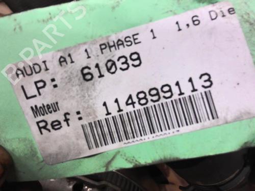 Used Engine AUDI A1 (8X1, 8XK) 1.6 TDI (105 hp) 30546504