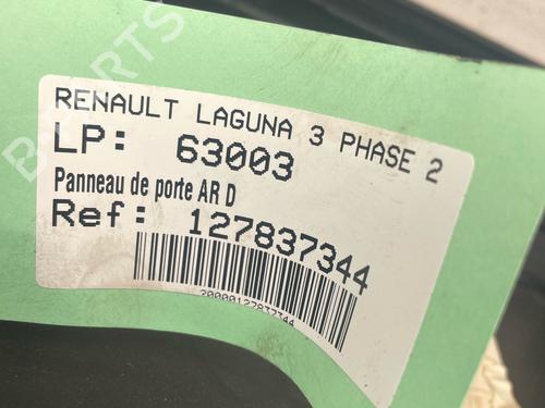 Rear right panel RENAULT LAGUNA III (BT0/1) 1.5 dCi (BT00, BT0A, BT0T, BT1J) | BP36512103C61 - Image 2