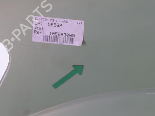 Left front fenders CITROËN C3 I (FC_, FN_) 1.4 i | BP25447880C41 