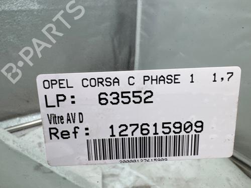 Used Front right door window Front right door window OPEL CORSA C (X01) 1.7 DI (F08, F68) (65 hp) 36480932 36480932