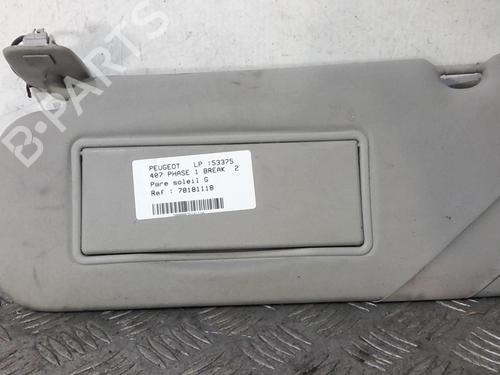 Used Left sun visor Left sun visor PEUGEOT 407 SW (6E_, 6D_) 2.0 HDi 135 (136 hp) 20368299 20368299
