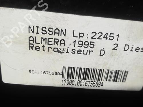 Right mirror NISSAN ALMERA I (N15) 2.0 D | BP21592015C27 