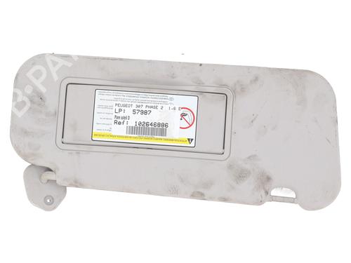 Used Right sun visor PEUGEOT 307 (3A/C) 1.6 16V (109 hp) 24231175