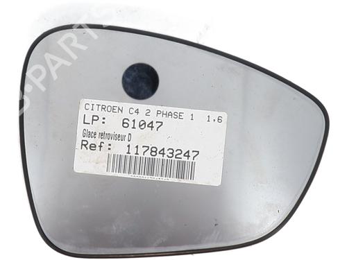 Right mirror glass CITROËN C4 II (NC_) 1.6 HDi 115 | BP31166406C147 
