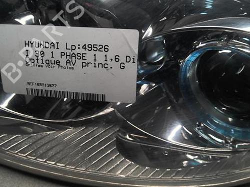 Used Left headlight HYUNDAI i30 (FD) 1.6 CRDi (90 hp) 20367375