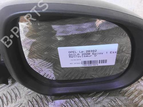 Right mirror OPEL AGILA B (H08) 1.0 (F68) | BP22000322C27 