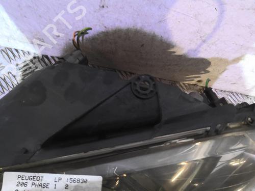 Used Left headlight PEUGEOT 206 Hatchback (2A/C) 2.0 HDI 90 (90 hp) 20353906