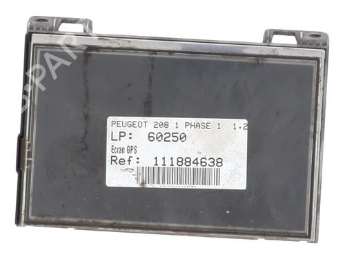 Used Display monitor PEUGEOT 208 I (CA_, CC_) 1.2 VTI 82 (82 hp) 29143341