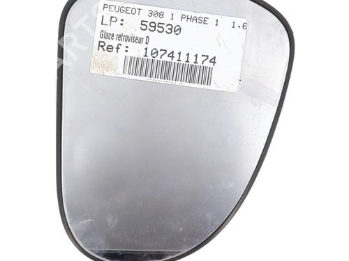 Used Right mirror glass PEUGEOT 308 I (4A_, 4C_) 1.6 HDi (109 hp) 27161678