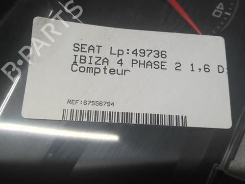 Instrument cluster SEAT IBIZA IV SC (6J1, 6P5) 1.6 TDI | BP20360303C47 
