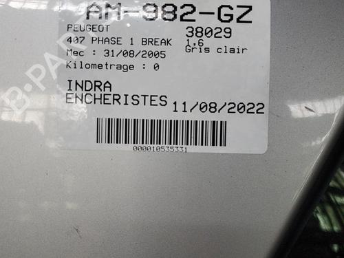 Left front door PEUGEOT 407 SW (6E_, 6D_) 1.6 HDi 110 | BP20362418C2 