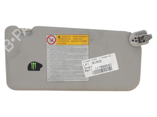 Used Right sun visor Right sun visor NISSAN PIXO (UA0) 1.0 (68 hp) 31118427 31118427