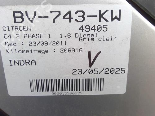 Rear left seatbelt CITROËN C4 II (NC_) 1.6 HDi 90 | BP28372837I29  - Image 31