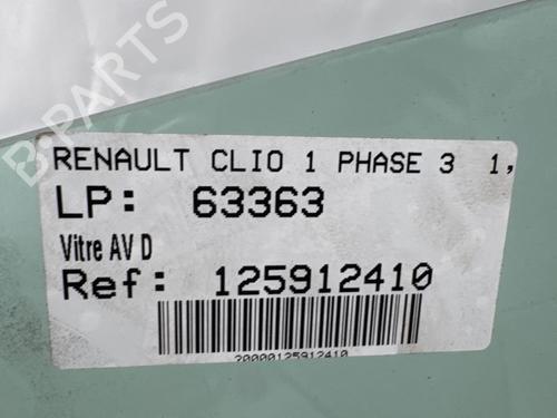 Used Front right door window Front right door window RENAULT CLIO I (B/C57_, 5/357_) [1990-1999] 36184639 36184639