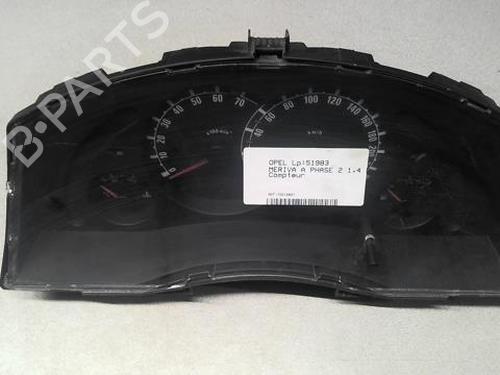 Used Instrument cluster OPEL MERIVA A MPV (X03) 1.4 16V Twinport LPG (E75) (90 hp) 20359764