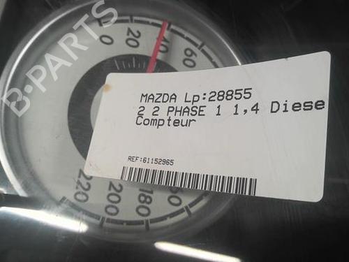 Used Instrument cluster Instrument cluster MAZDA 2 (DE_, DH_) 1.4 MZR-CD (68 hp) 20358023 20358023