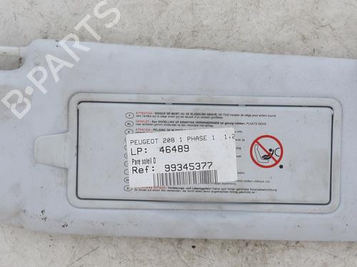 Right sun visor PEUGEOT 208 I (CA_, CC_) 1.2 VTI 82 | BP22773353I2
