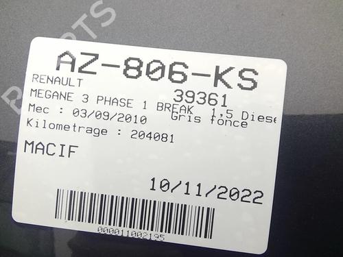 Rear bumper RENAULT MEGANE III Grandtour (KZ0/1) 1.5 dCi (KZ09, KZ0D, KZ1G, KZ29, KZ14, KZ1W, KZ10, KZ1F,... | BP20352718C8
