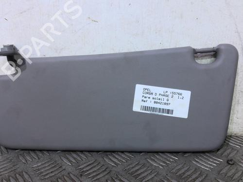 Used Left sun visor Left sun visor OPEL CORSA D (S07) 1.3 CDTI (L08, L68) (75 hp) 20366065 20366065