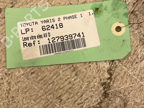 Rudehejsemekanisme Højre foran Rudehejsemekanisme Højre foran TOYOTA YARIS (_P9_) 1.4 D-4D (NLP90_, NLP90R) (90 hp) 36591868 36591868