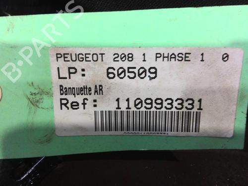 Used Rear seat PEUGEOT 208 I (CA_, CC_) 1.0 VTi (68 hp) 28668961