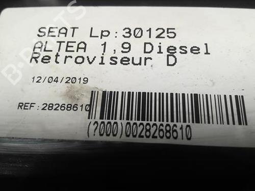 Right mirror SEAT ALTEA (5P1) 1.9 TDI | BP22000604C27 