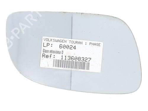 Right mirror glass VW TOURAN (1T1, 1T2) 1.9 TDI | BP29744433C147 