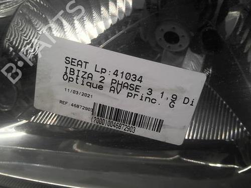 Used Left headlight Left headlight SEAT IBIZA II (6K1) 1.9 SDI (68 hp) 20370358 20370358