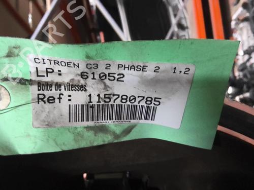 Used Gearbox CITROËN C3 II (SC_) 1.2 VTi 82 (82 hp) 30648667