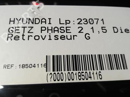 Left mirror HYUNDAI GETZ (TB) 1.5 CRDi | BP21999326C26 
