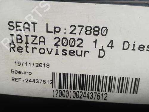 Used Right mirror SEAT IBIZA III (6L1) 1.4 TDI (70 hp) 21999971