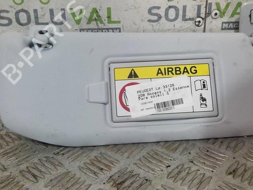 Used Left sun visor PEUGEOT 208 I (CA_, CC_) 1.2 VTI 82 (82 hp) 20368814