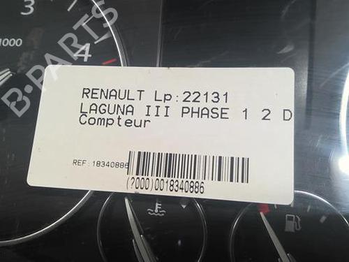Instrument cluster RENAULT LAGUNA III (BT0/1) 2.0 dCi (BT07, BT0J, BT14, BT1A, BT1S) | BP21597031C47 