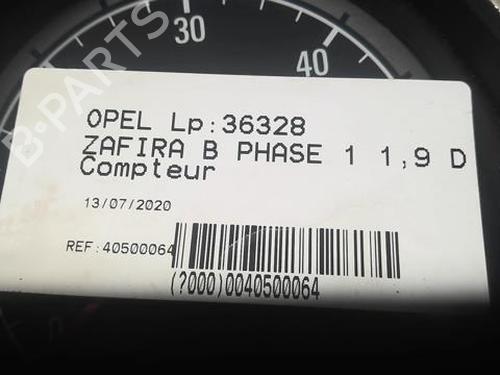 Used Instrument cluster OPEL ZAFIRA / ZAFIRA FAMILY B (A05) 1.9 CDTI (M75) (150 hp) 20364535