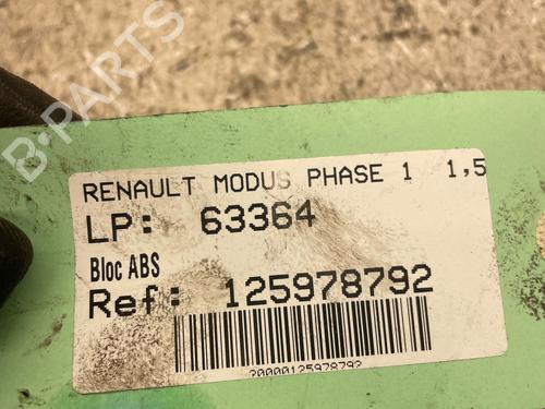 Used ABS pump ABS pump RENAULT MODUS / GRAND MODUS (F/JP0_) 1.5 dCi (FP0D, JP0D) (82 hp) 36656646 36656646