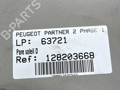 Used Right sun visor Right sun visor PEUGEOT PARTNER Box Body/MPV [2008-2026] 36657083 36657083