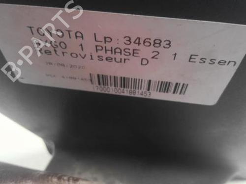 Right mirror TOYOTA AYGO (_B1_) 1.0 (KGB10_, KGB10R) | BP21592253C27 